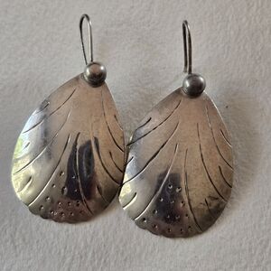 VTG💫925 Silver Bug Motif Dangle Earrings